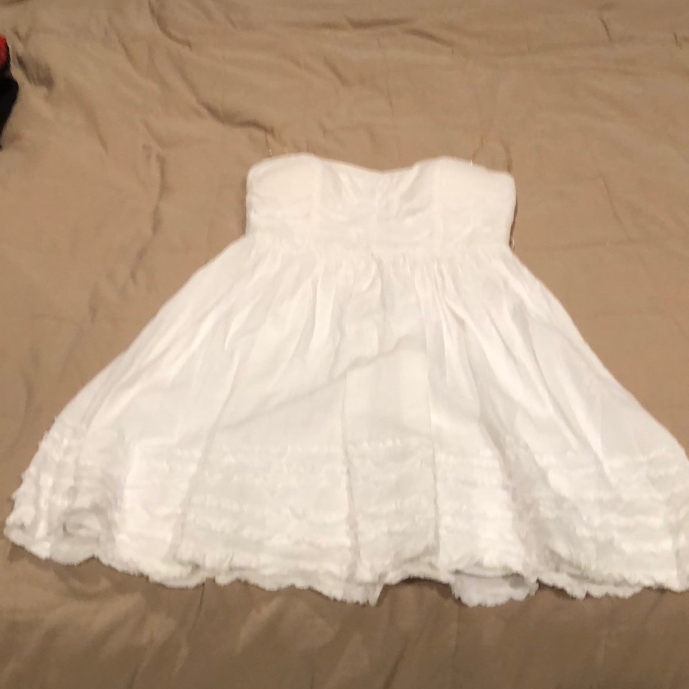 White Strapless Dress